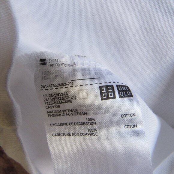 UNIQLO x ANYA HINDMARCH White T-shirt S/P, 100% cotton. - Picture 3 of 4